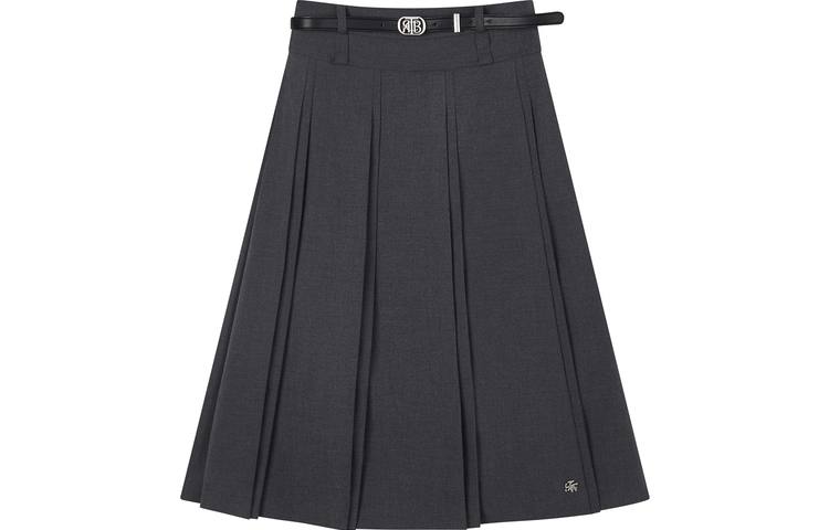 Teenie Weenie Casual Long Skirt Women's Coal Gray