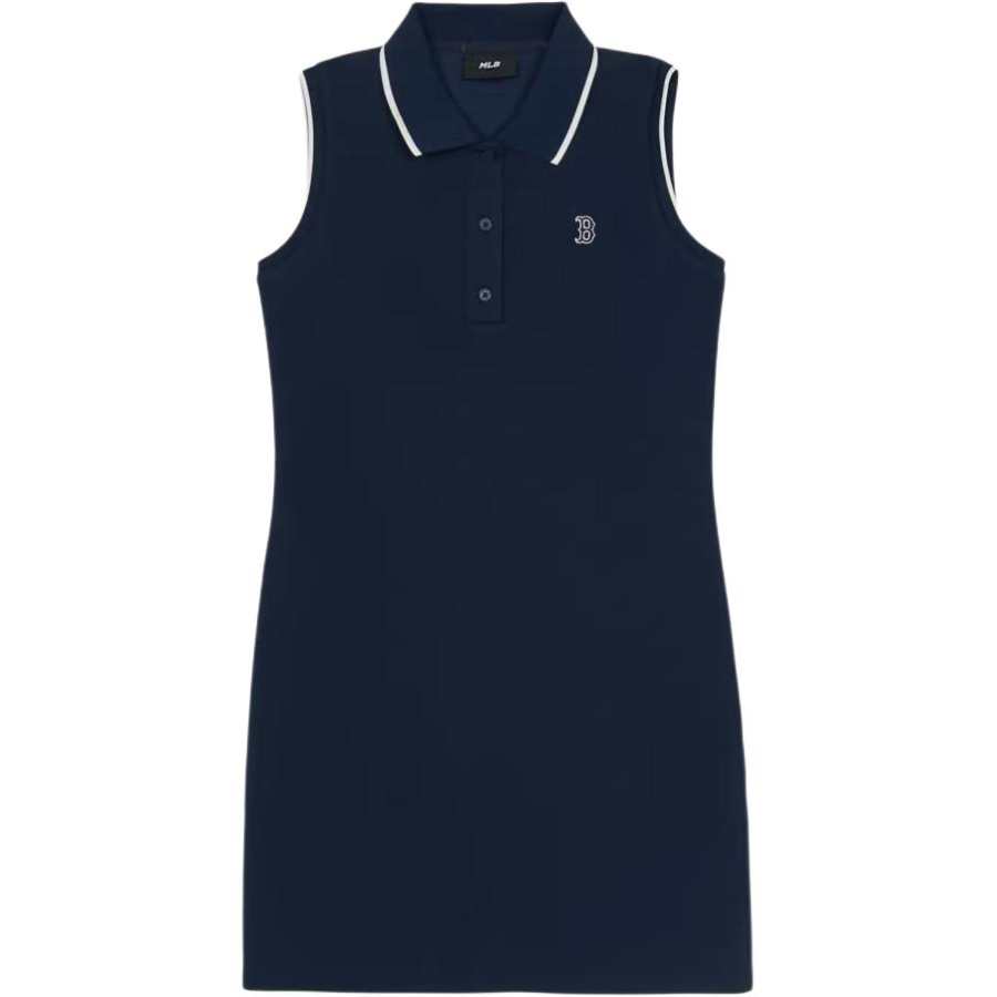 MLB Preppy Style Collection New York Yankees 25SS Sleeveless Dress Women's Marine Blue