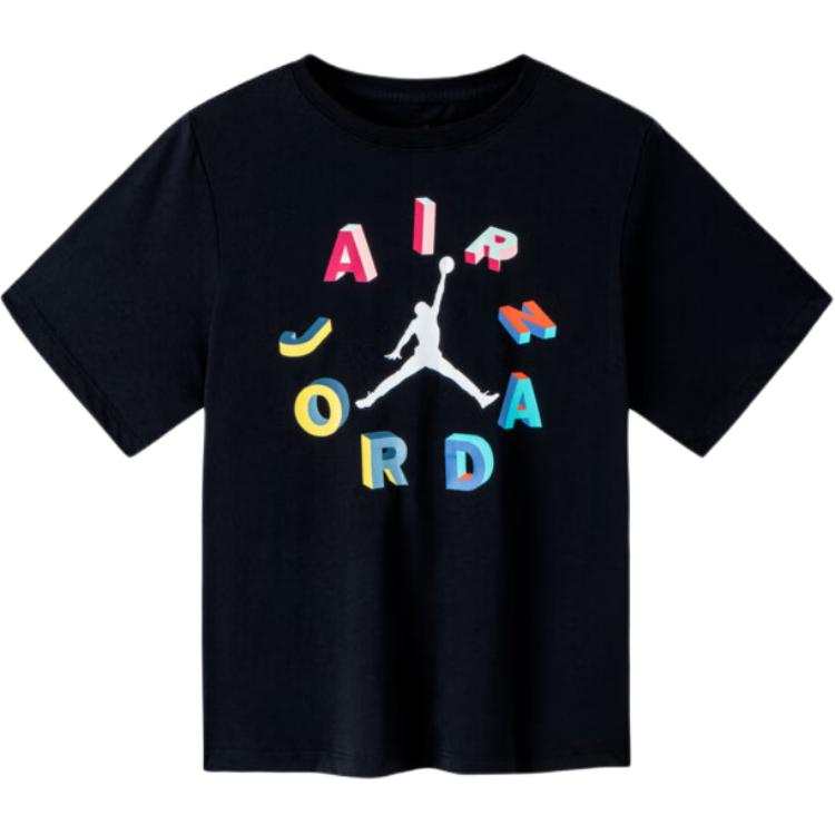 Jordan Jordan T Shirt Jet Black Children Aged 3 7 Years Old
