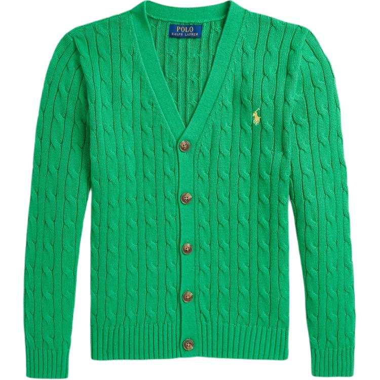 Polo Ralph Lauren Sweater FW24 Standard Green Teenagers