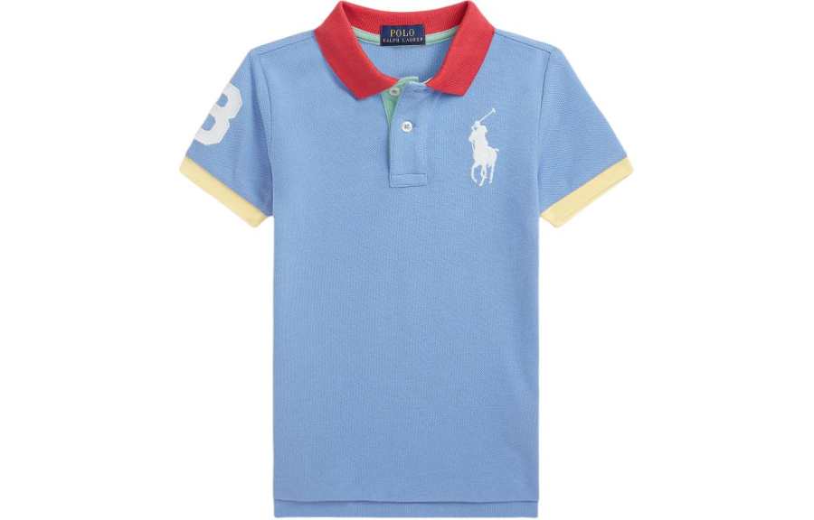 Polo Ralph Lauren T Shirt SS24 Hong Kong Island Blue Kids'