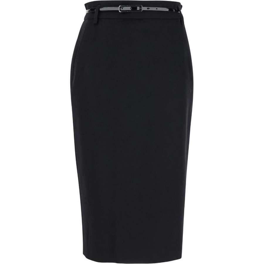MaxMara Studio MaxMara Studio Casual Long Skirt Women's Black