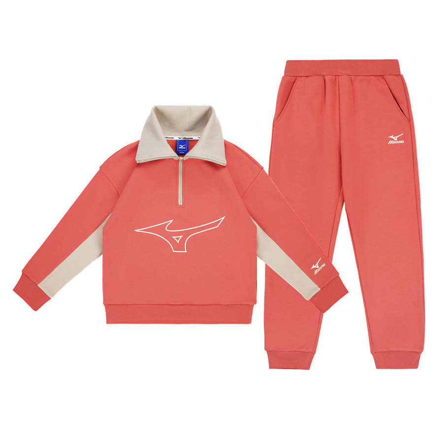 Mizuno Kids Casual Sportswear Lapel Moderate
