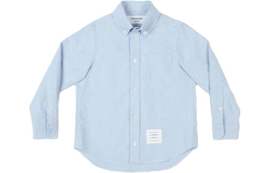 THOM BROWNE THOM BROWNE· Solid Color Kids' Top Fall Kids' Light Blue
