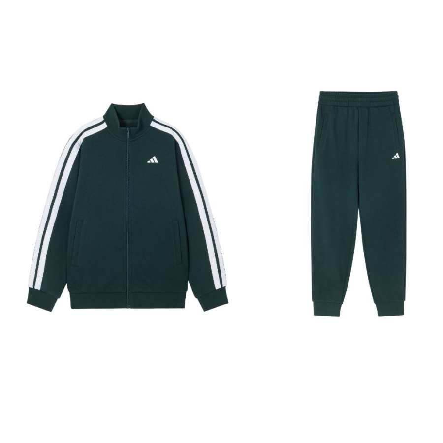 Adidas Adidas Casual Sportswear Dark Green/White/Dark Green Children Aged 3 7 Years Old
