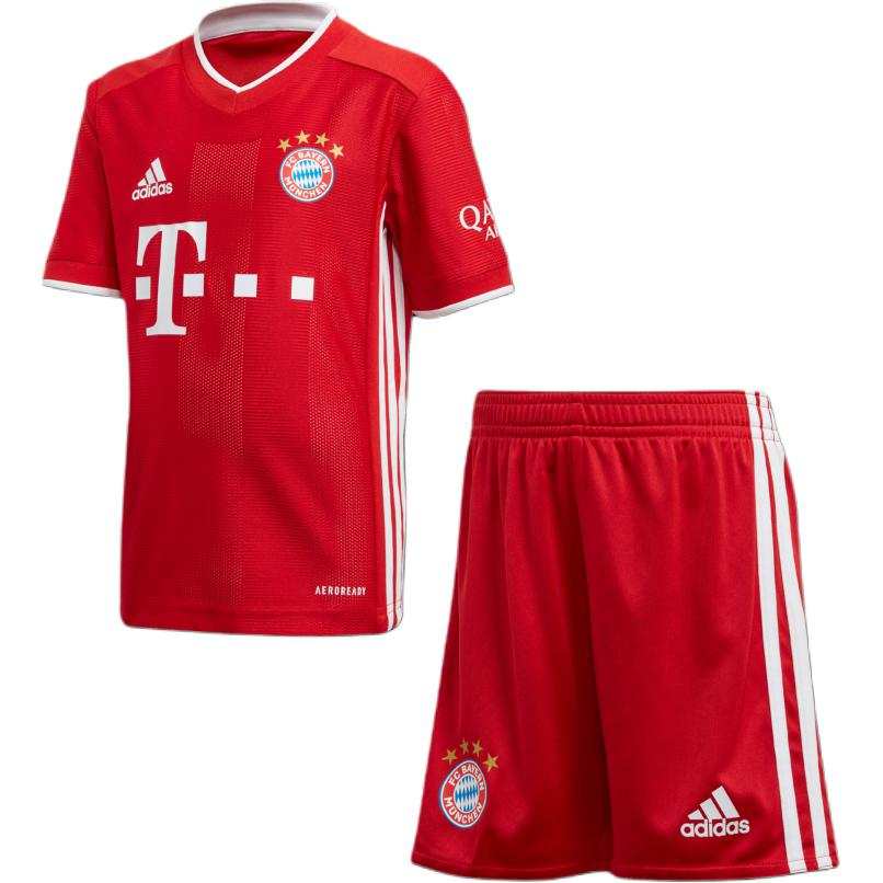 Adidas Adidas Home V Neck Short Sleeved Soccer Ball Elastic Shorts Bayern Munich Black AEROREADY Casual Sportswear Red