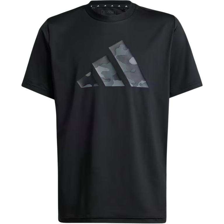 Adidas Adidas ESSENTIALS Train Seasonal Print T Shirt Black Teenagers