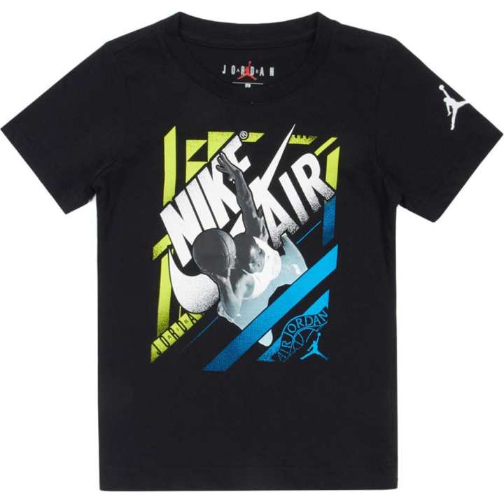 Jordan Jordan T Shirt Black Children Aged 3 7 Years Old
