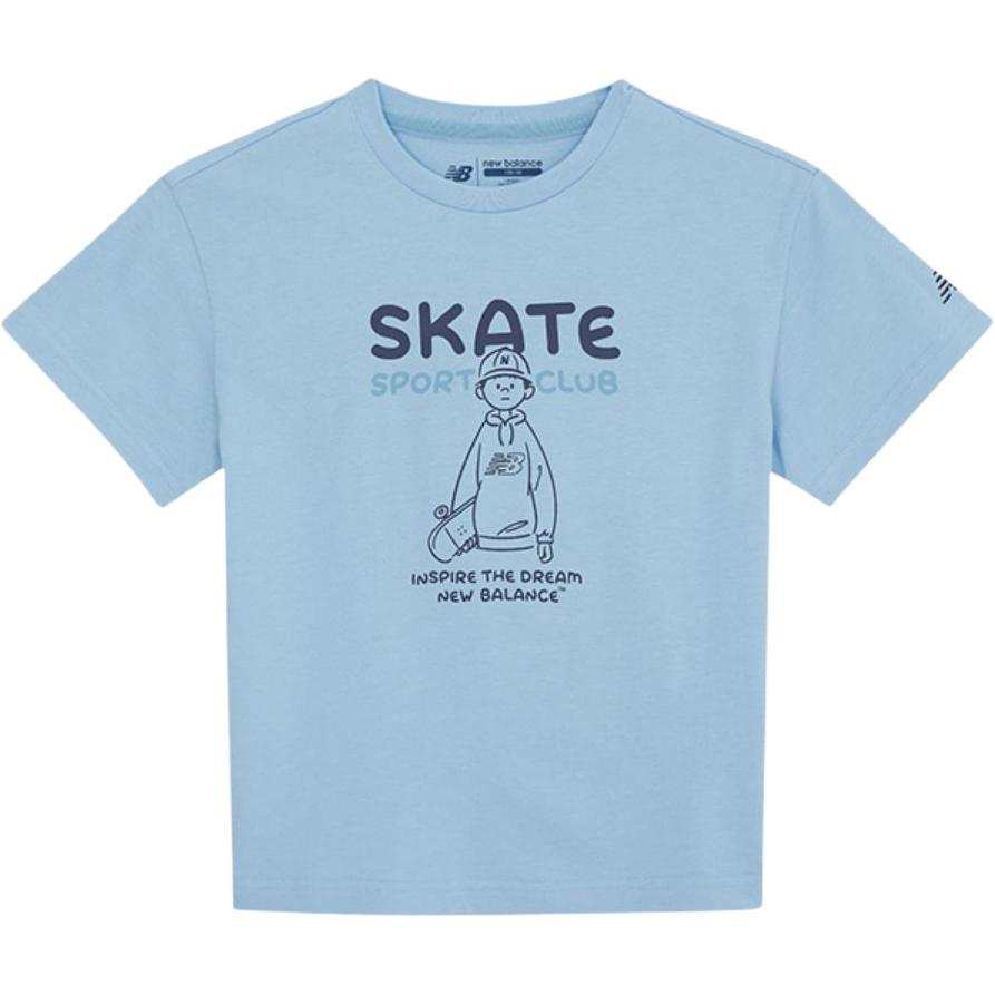 New Balance New Balance T Shirt Light Blue Children Aged 3 7 Years Old