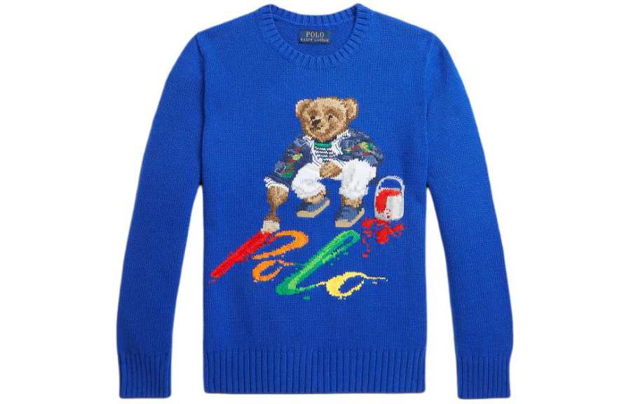 Polo Ralph Lauren Sweater SS24 Royal Blue Kids'