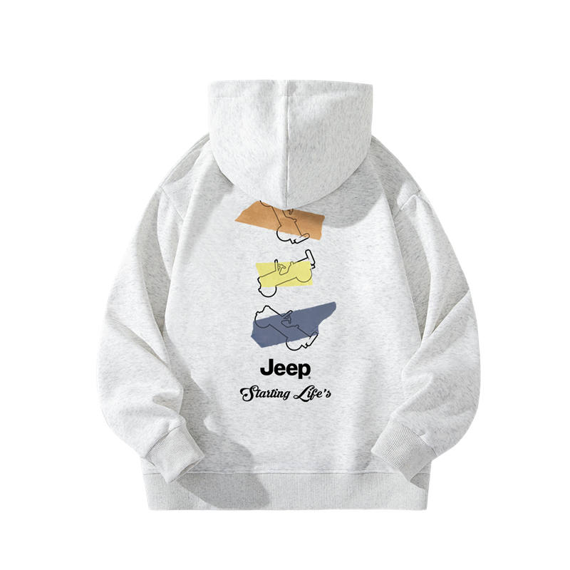 Jeep Grade School Sweatshirts Hooded Thickened