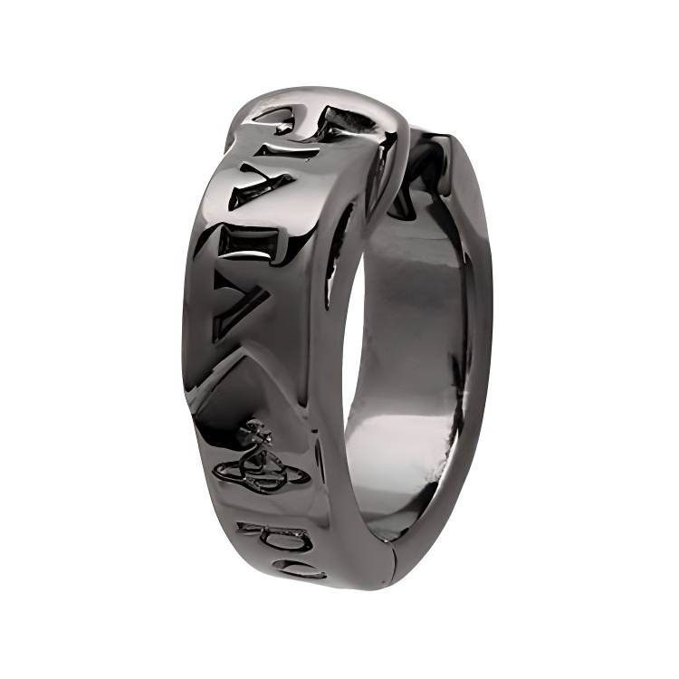 Vivienne Westwood Brass Earrings Men's Silver Black