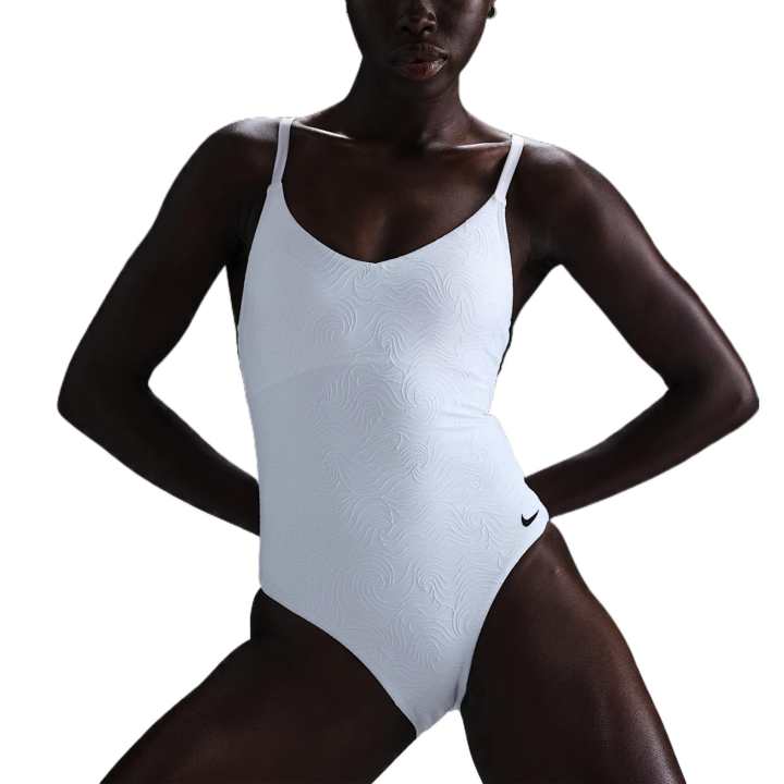 Nike Nike Swim Water Texture Women's V-Neck One-Piece