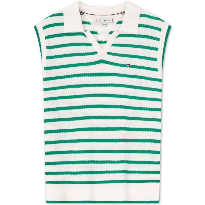 Tommy Hilfiger Kids' Top Green White Stripes Kids'