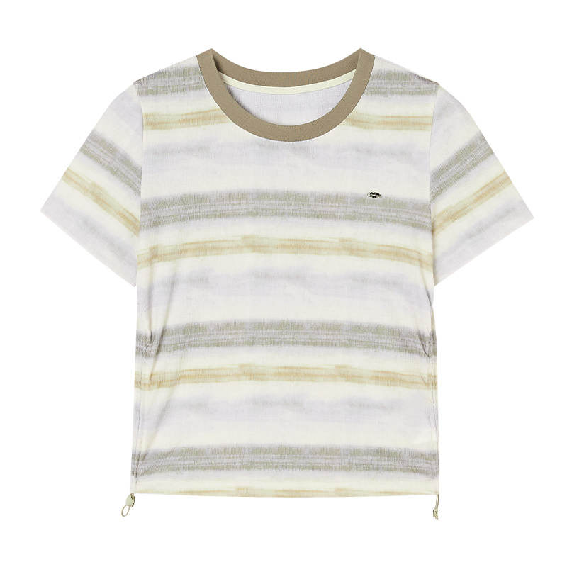 XIANGYING T Shirt Women's Gray Green