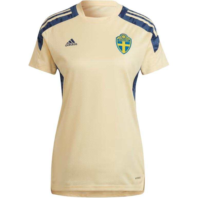 Adidas Adidas Sweden National Team CONDIVO Soccer Jersey Women's Easy Yellow/Marine Blue