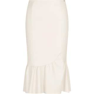 Armani Exchange ruffle-hem midi skirt