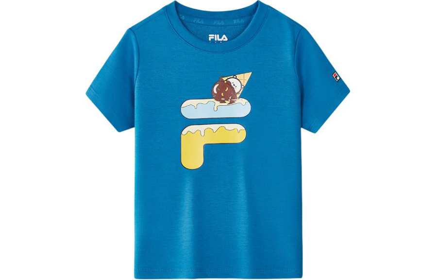 FILA KIDS T Shirt Sea Rose Blue Kids'