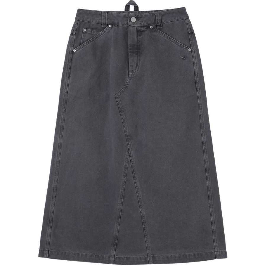 PUMA RETROSKIRT Casual Long Skirt Women's Dark Gray