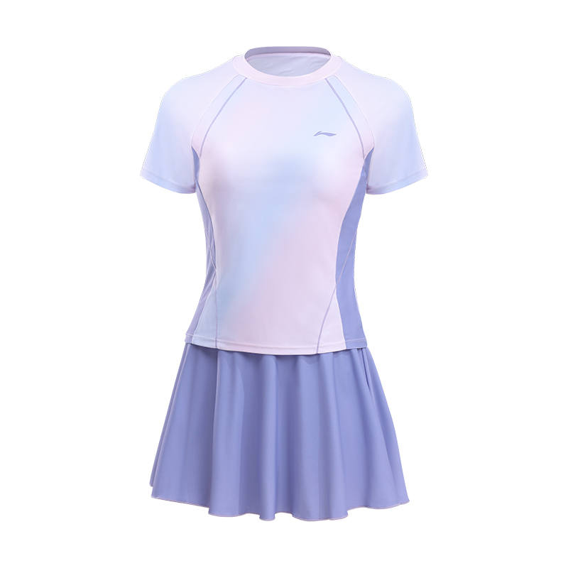 Li-Ning Li Ning Two Piece Swimsuit Women's Colored Glaze Purple