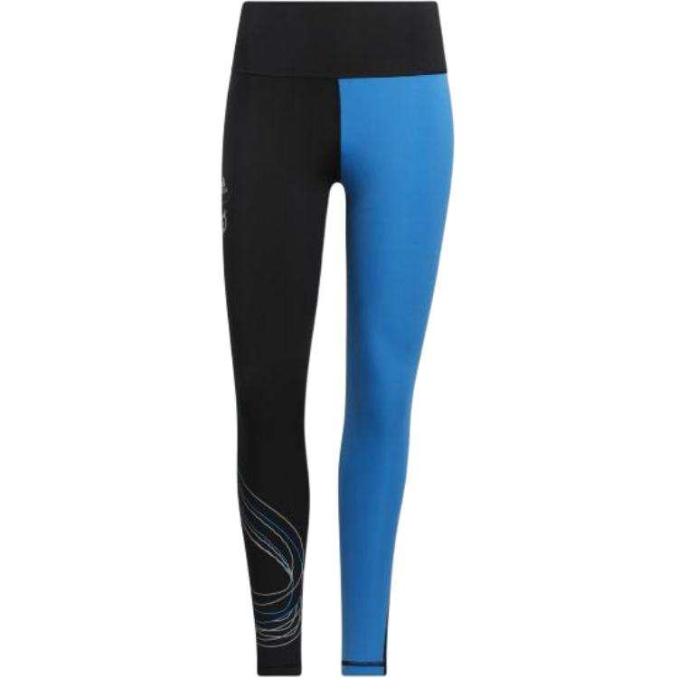 Adidas Adidas CAPABLE Of GREATNESS 7/8 LEGGINGS Sports Pants Women's Black/Bright Blue