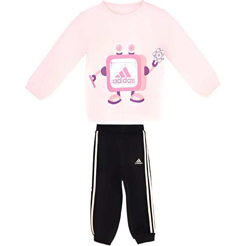 Adidas Adidas Kids Matching Sets Pink+Black Infant And Toddler