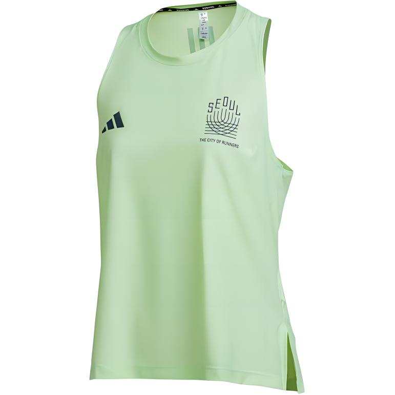 Adidas Adidas SEOULM TANK Sport Vests Women's Semi Green Spark