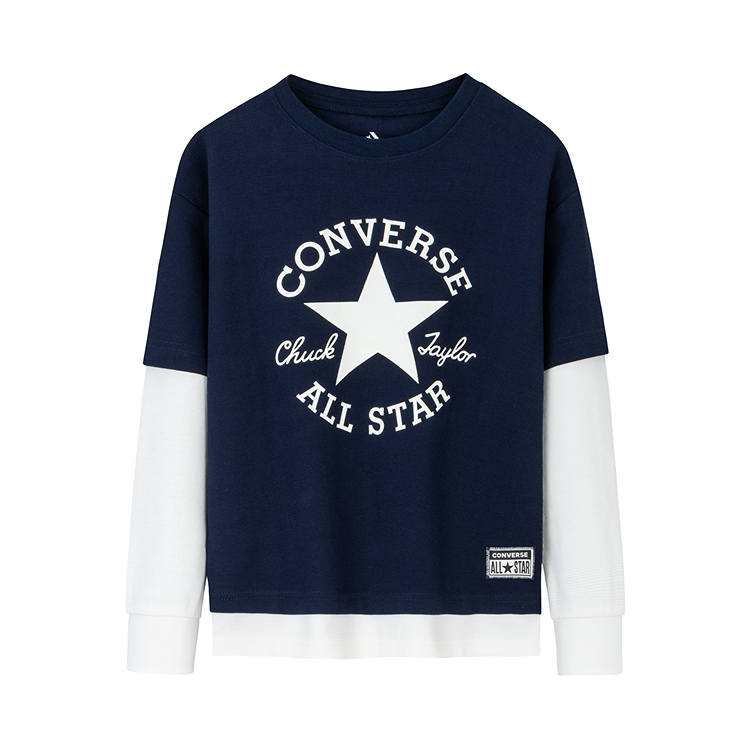 Converse Converse T Shirt Navy Teenagers