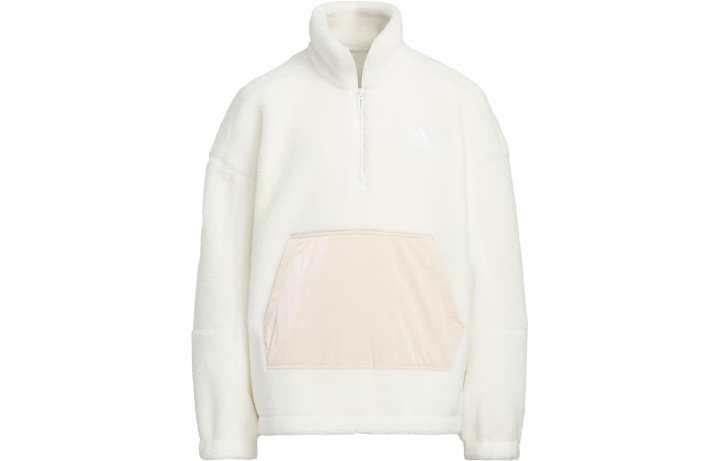 Adidas Adidas Kids Tops Stand Collar Thickened And Fleece Lined
