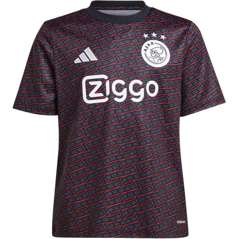 Adidas Adidas Ajax Amsterdam T Shirt Black Teenagers