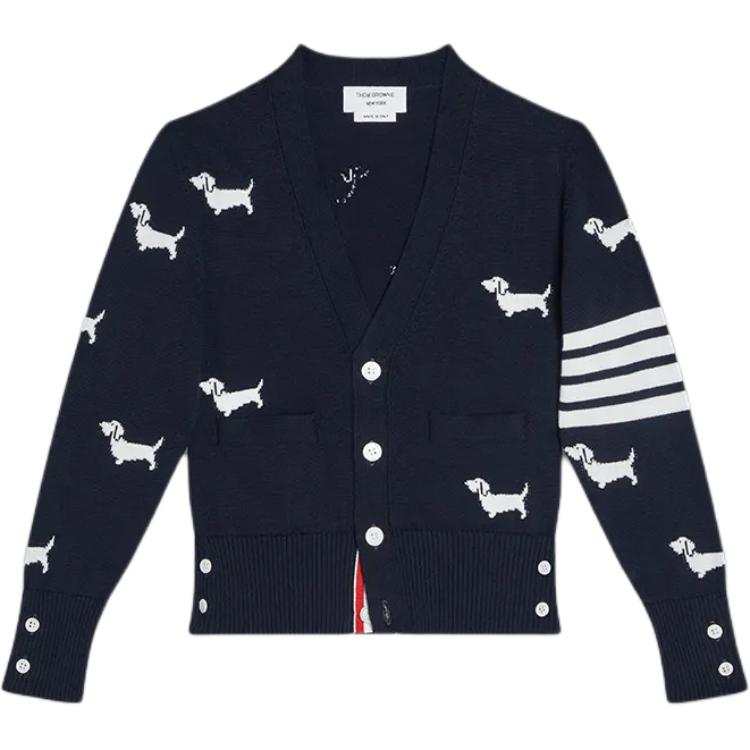 THOM BROWNE THOM BROWNE· Sweater Hector Marine Blue Children Aged 3 7 Years Old