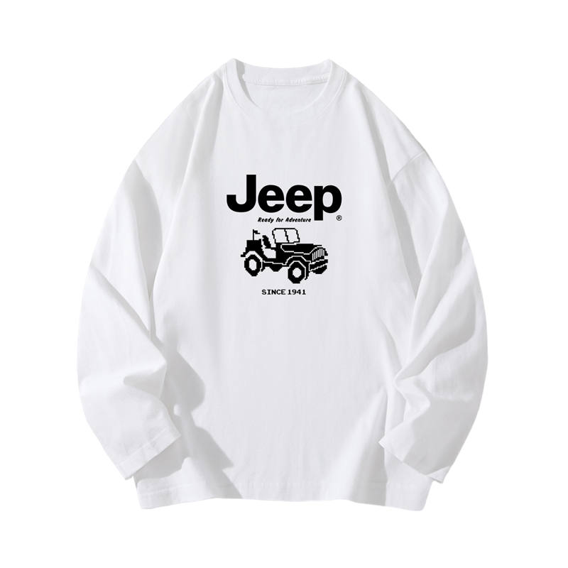 Jeep Grade School T Shirts Crew Neck Moderate