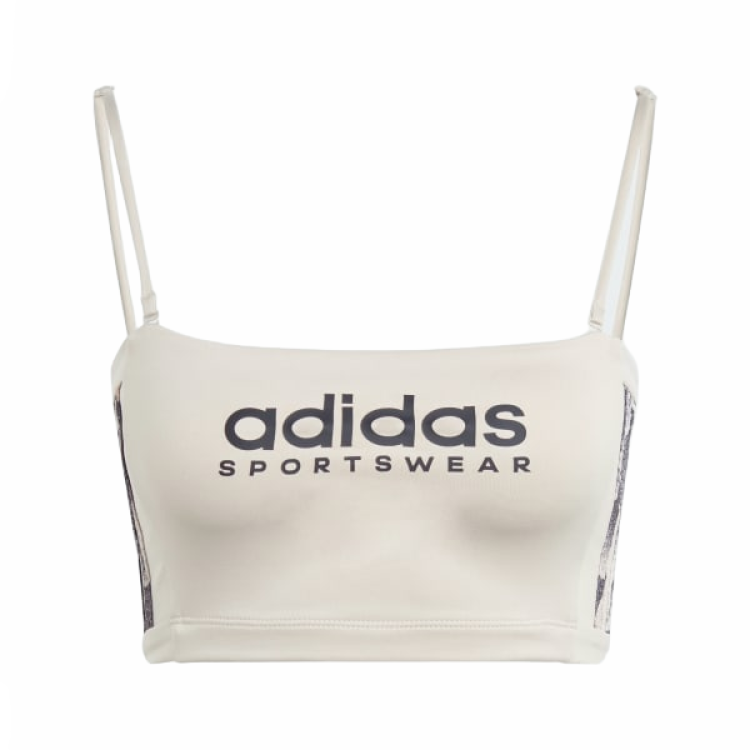 Adidas Adidas TIRO SUMMER TUBE TOP With DETACHABLE STRAPS Sport Vests Women's Gray White