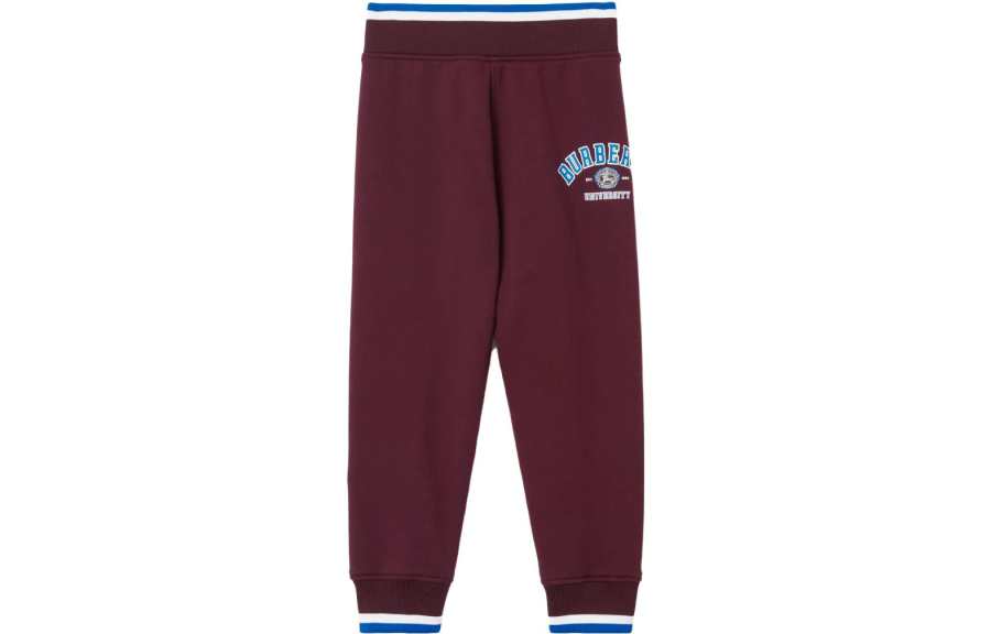 Burberry Kids' Burberry Knitted Sweatpants Paint Red