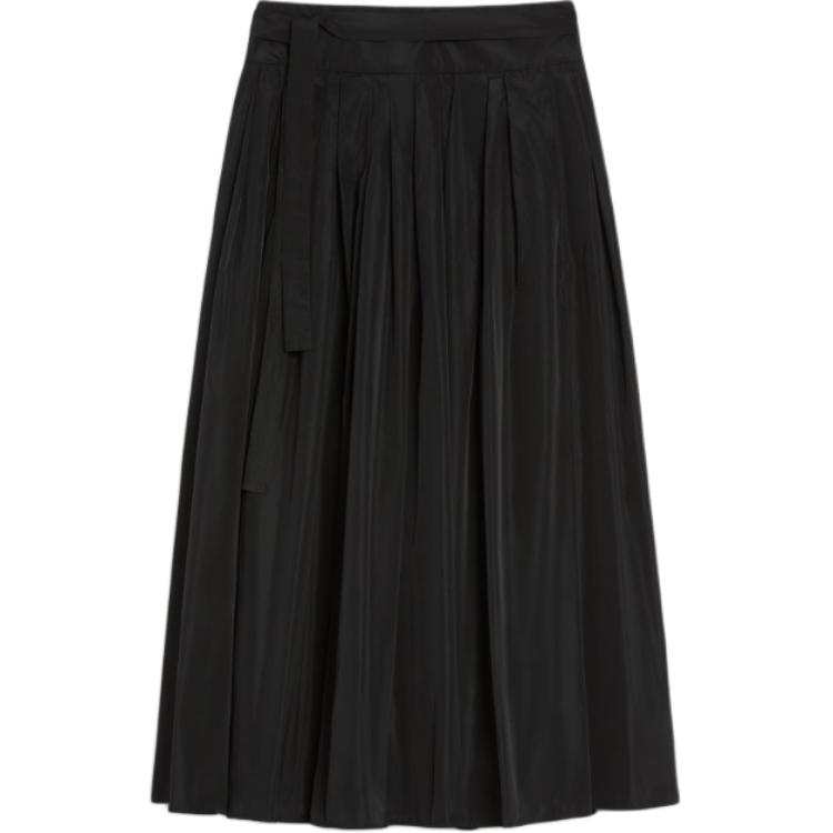 'S MAX MARA SS25 Casual Long Skirt Women's Black