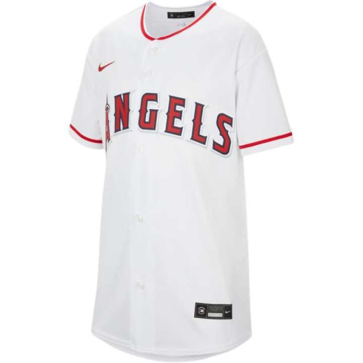 Nike Nike x MLB KIDS Baseball Jacket Los Angeles Angels White Kids'