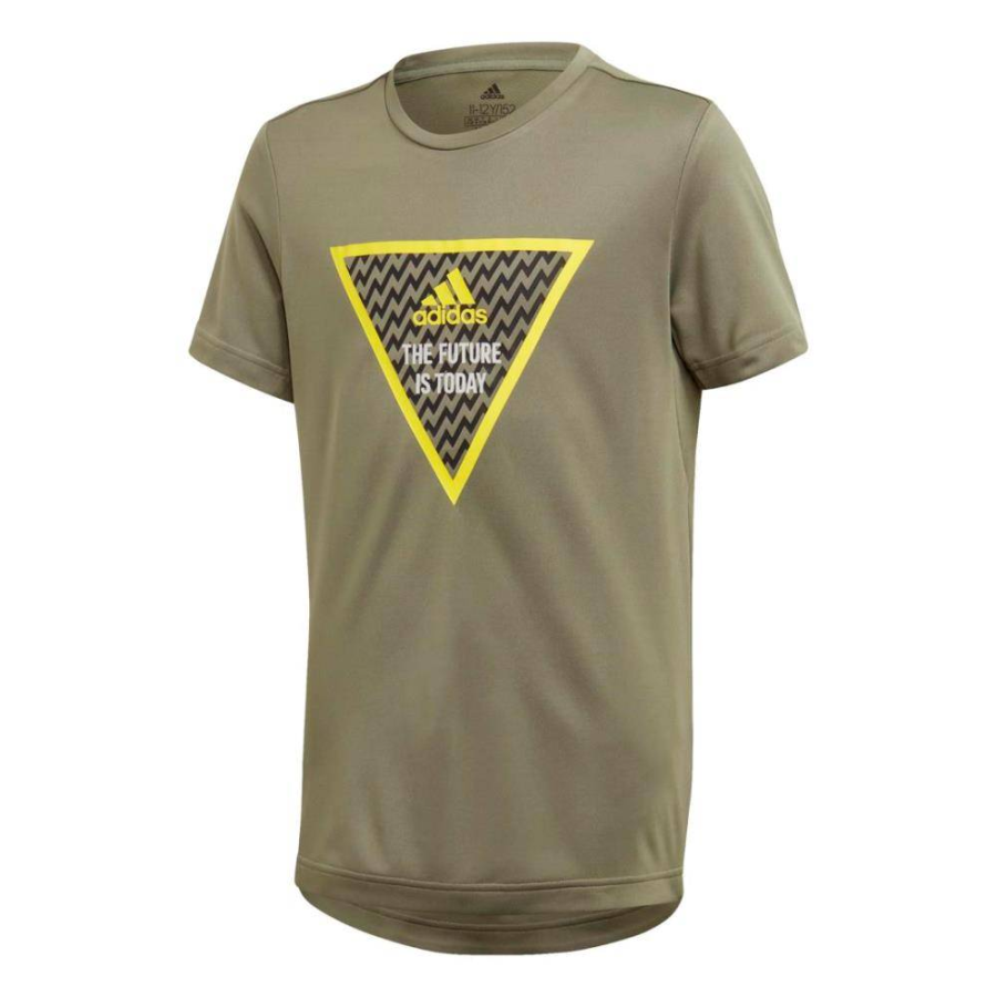 Adidas Adidas AEROREADY T Shirt Heritage Green Children Aged 3 7 Years Old