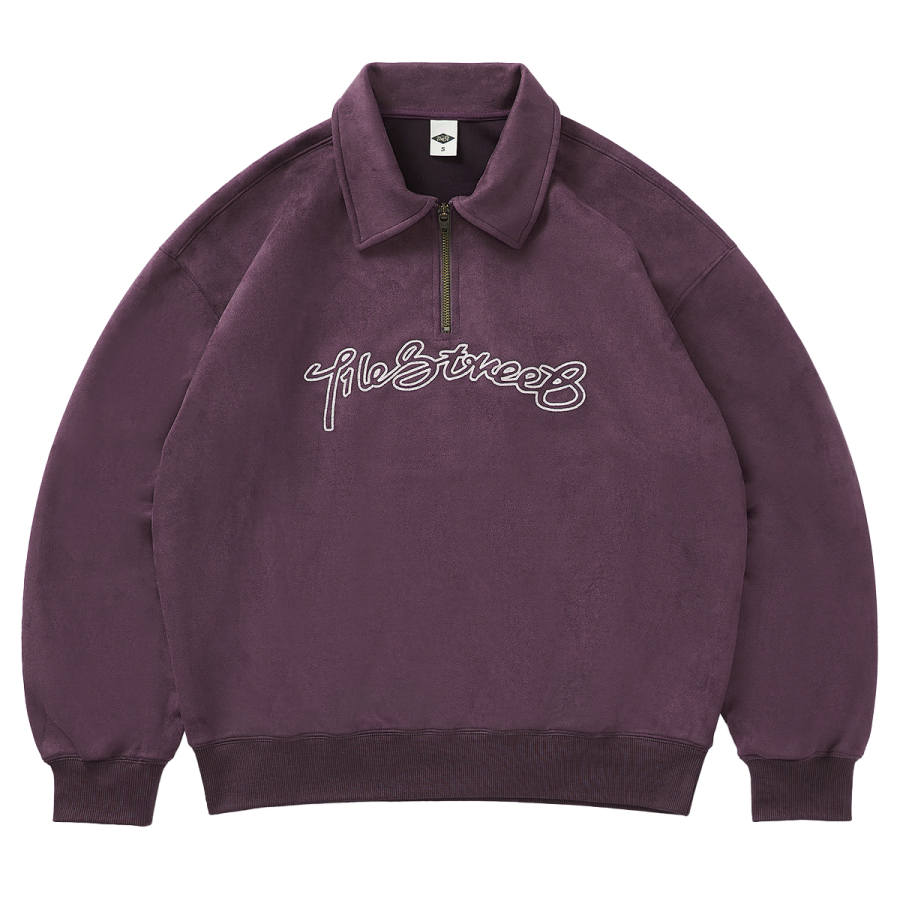 714STREET Sweatshirts Unisex Lapel Moderate Regular