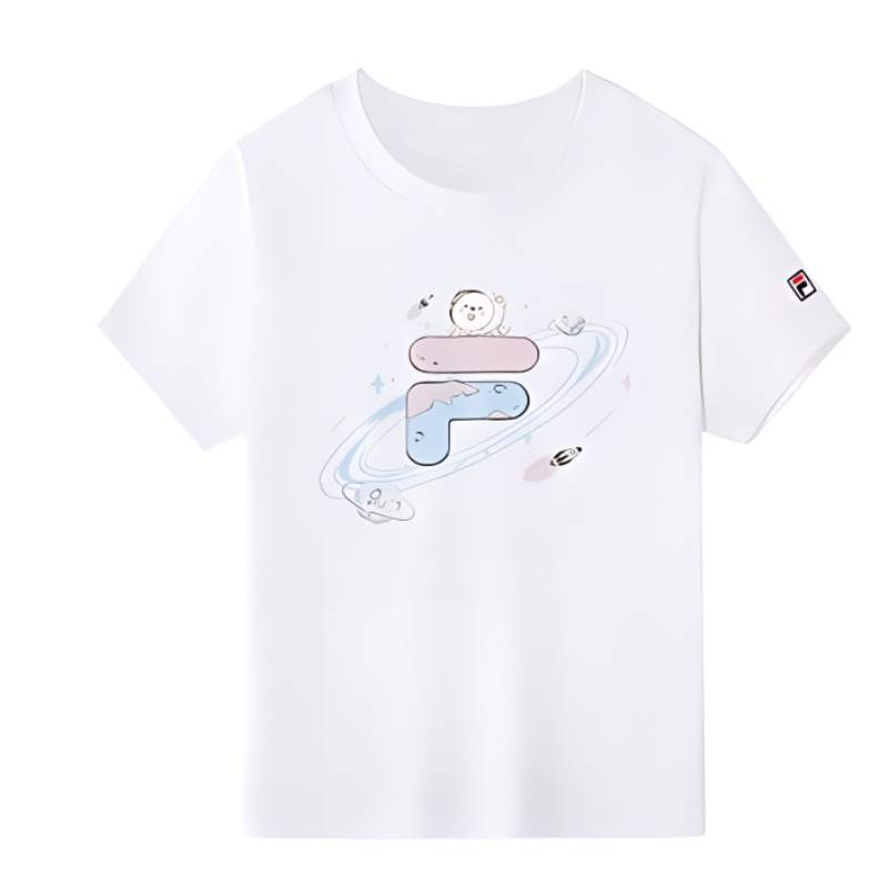 FILA KIDS T Shirts Crew Neck Moderate