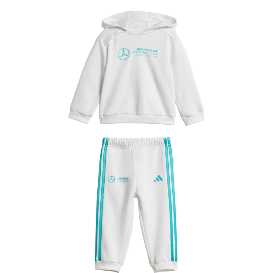 Adidas Adidas x MERCEDES AMG PETRONAS F1 Casual Sportswear SS25 DNA White/Semi Mint Green Infant And Toddler