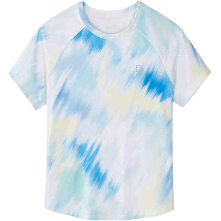 FILA KIDS T Shirt Camouflage Blue Teenagers