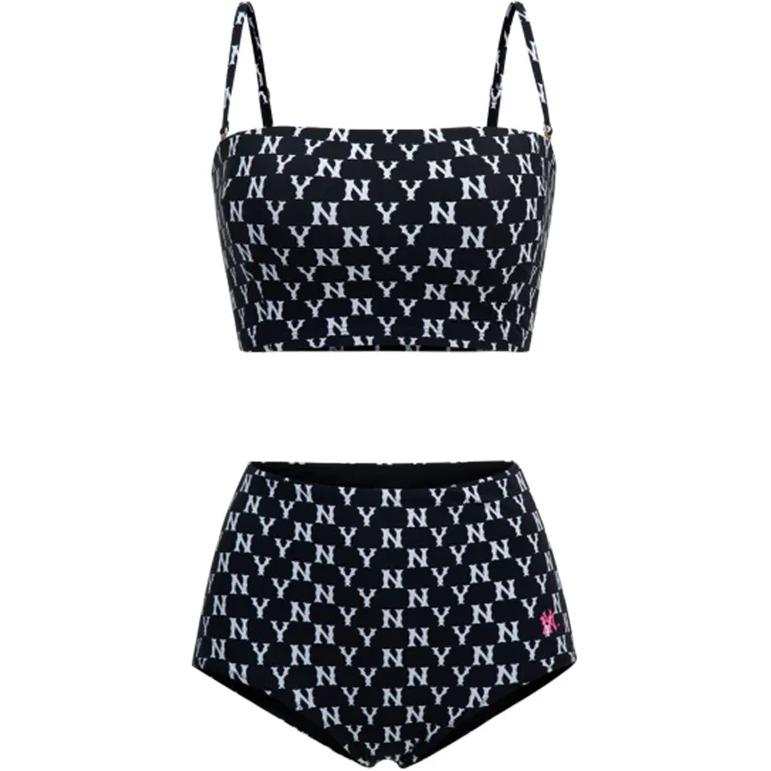 MLB MLB New York Yankees Monogram Bikini Women's Black
