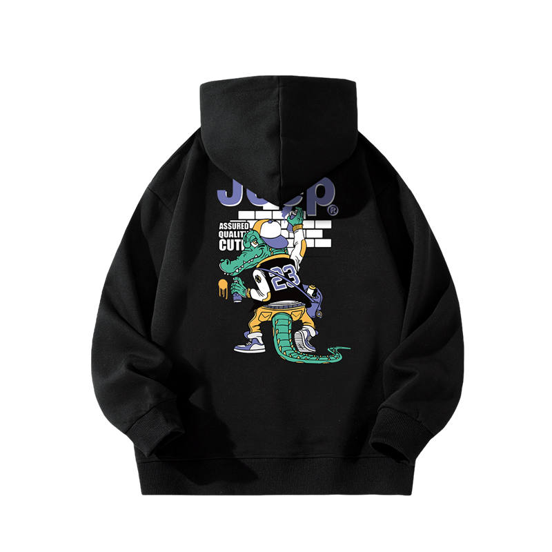 Jeep Grade School Sweatshirts Hooded Thickened