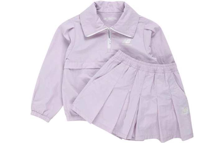 New Balance New Balance Kids Two Piece Skirt Sets Lapel Moderate Short