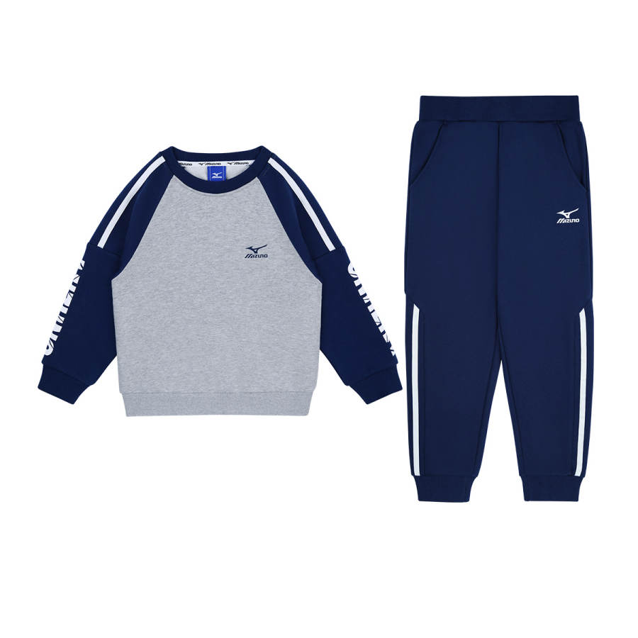 Mizuno Kids Casual Sportswear Crew Neck Thickened
