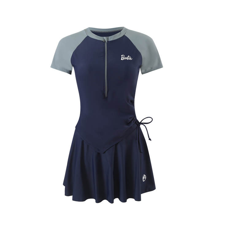 Barbie Two Piece Swimsuit Women's Navy Blue