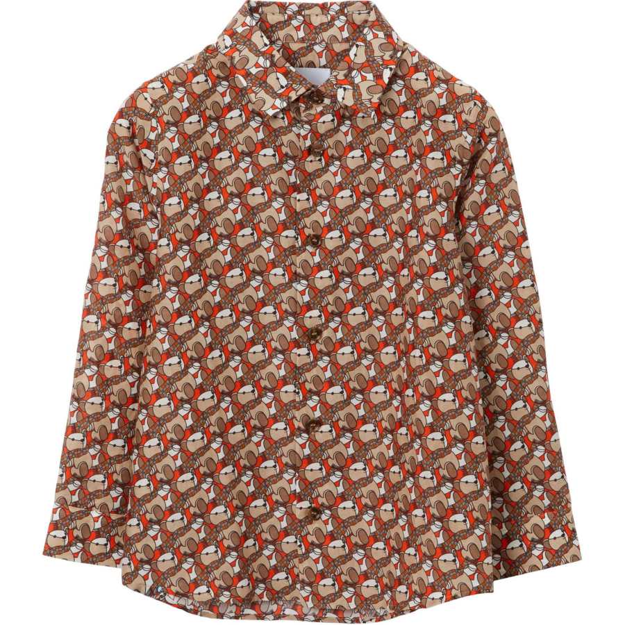 Burberry Kids Shirts Lapel Moderate