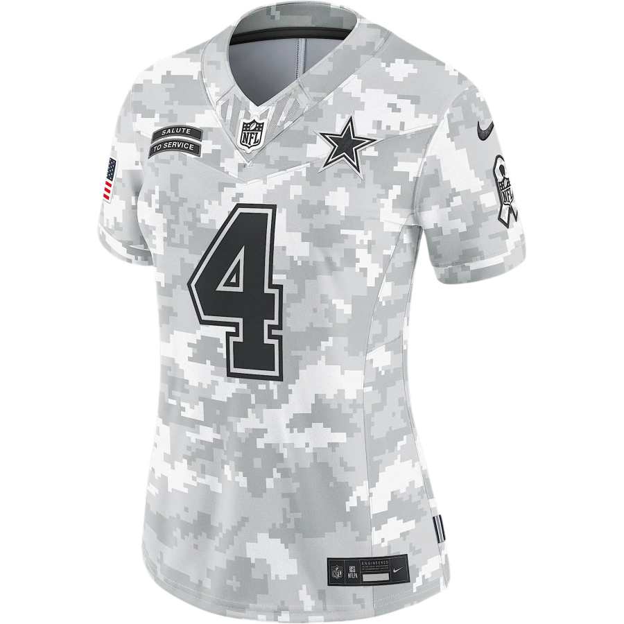 Nike Nike Dak Prescott Dallas Cowboys Salute To Service Women's's Nike Dri FIT Nfl Limited Jersey