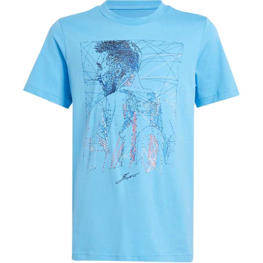 Adidas Adidas Messi T Shirt Blue Children Aged 3 7 Years Old