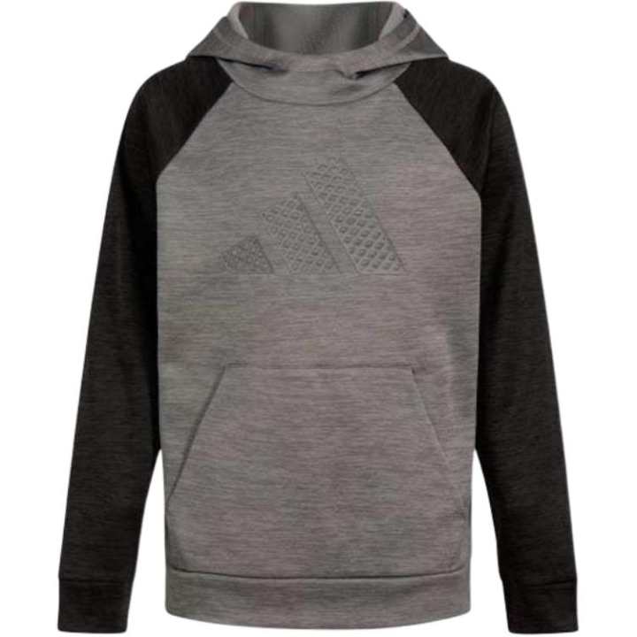 Adidas Adidas Kids' Apparel Training Adidas Long Sleeve Game And Go Pullover Hoodie Sweatshirt Gray Kids'